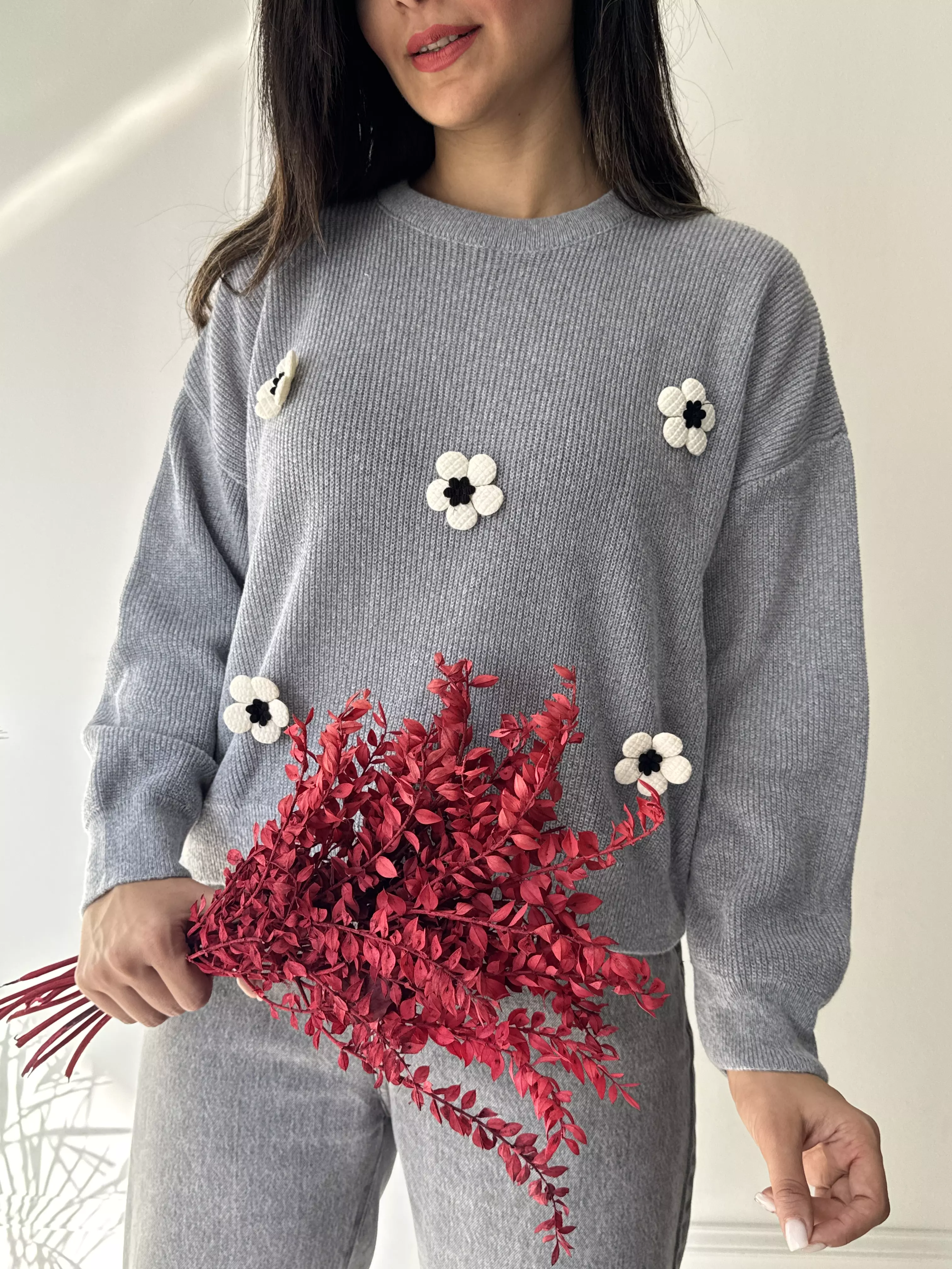 بافت پینترستی گلی